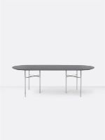 Bild von Ferm Living Mingle Tischplatte oval B: 220 cm – schwarzes Furnier