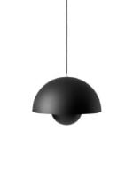 Bild von &Tradition Großer Blumentopf VP2 Pendel Ø: 50 cm - Matt Schwarz