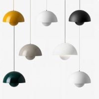 Bild von &Tradition Großer Blumentopf VP2 Pendel Ø: 50 cm - Matt Schwarz