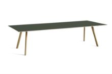 Bild von HAY CPH 30 Tisch 250 x 120 x 74 cm – lackierte massive Eiche/grünes Linoleum