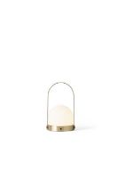 Bild von Audo Copenhagen Carrie LED Tischlampe Ø: 13,5 cm – Gebürstetes Messing