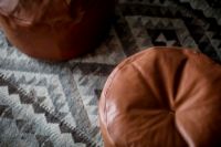 Bild von Bent Hansen M55 Marokko Pouf Rund Ø: 55 cm - Adrian Cognac