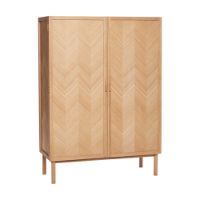 Bild von Hübsch Herringbone Schrank Herringbone H: 140 cm – Eiche natur