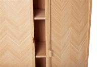 Bild von Hübsch Herringbone Schrank Herringbone H: 140 cm – Eiche natur