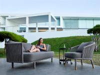 Bild von Cane-line Outdoor Moments Loungesessel – Grau