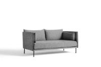 Bild von HAY Silhouette 2-Personen-Sofa Mono L: 171 cm – Olavi von Hay 03 / Schwarz pulverbeschichteter Stahl