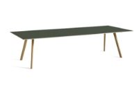 Bild von HAY CPH 30 Tisch 300 x 120 x 74 cm – lackierte massive Eiche/grünes Linoleum