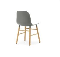 Bild von Normann Copenhagen Form Stuhl SH: 44 cm – Grau/Eiche