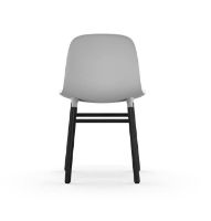 Bild von Normann Copenhagen Form Stuhl SH: 44 cm – Weiß/Schwarz