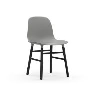 Bild von Normann Copenhagen Form Stuhl SH: 44 cm – Grau/Schwarz