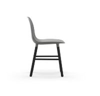 Bild von Normann Copenhagen Form Stuhl SH: 44 cm – Grau/Schwarz