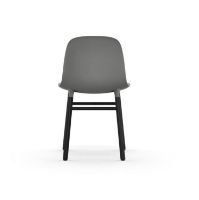 Bild von Normann Copenhagen Form Stuhl SH: 44 cm – Grau/Schwarz