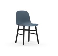 Bild von Normann Copenhagen Form Stuhl SH: 44cm - Blau/Schwarz