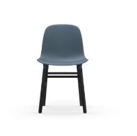 Bild von Normann Copenhagen Form Stuhl SH: 44cm - Blau/Schwarz