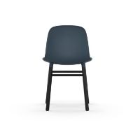 Bild von Normann Copenhagen Form Stuhl SH: 44cm - Blau/Schwarz