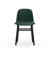 Bild von Normann Copenhagen Form Stuhl SH: 44cm - Grün/Schwarz