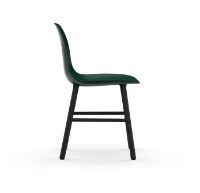 Bild von Normann Copenhagen Form Stuhl SH: 44cm - Grün/Schwarz