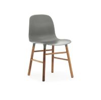 Bild von Normann Copenhagen Form Stuhl SH: 44 cm – Grau/Walnuss