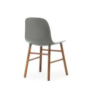 Bild von Normann Copenhagen Form Stuhl SH: 44 cm – Grau/Walnuss