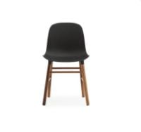 Bild von Normann Copenhagen Form Stuhl SH: 44 cm – Schwarz/Walnuss