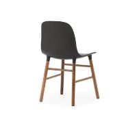 Bild von Normann Copenhagen Form Stuhl SH: 44 cm – Schwarz/Walnuss