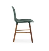 Bild von Normann Copenhagen Form Stuhl SH: 44 cm – Grün/Walnuss