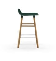 Bild von Normann Copenhagen Form Barhocker SH: 65cm - Grün/Eiche