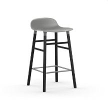 Bild von Normann Copenhagen Form Barhocker SH: 65cm - Grau/Schwarz