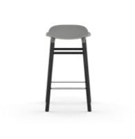 Bild von Normann Copenhagen Form Barhocker SH: 65cm - Grau/Schwarz