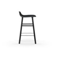 Bild von Normann Copenhagen Form Barhocker SH: 65 cm – Schwarz/Schwarze Eiche