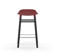 Bild von Normann Copenhagen Form Barhocker SH: 65 cm – Rot/Schwarze Eiche