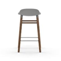 Bild von Normann Copenhagen Form Barhocker SH: 65 cm – Grau/Walnuss