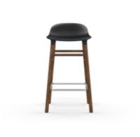 Bild von Normann Copenhagen Form Barhocker SH: 65 cm – Schwarz/Walnuss