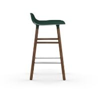 Bild von Normann Copenhagen Form Barhocker SH: 65cm - Grün/Walnuss