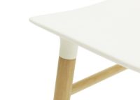 Bild von Normann Copenhagen Form Barhocker SH: 75cm – Weiß/Eiche