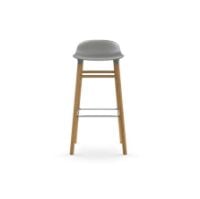 Bild von Normann Copenhagen Form Barhocker SH: 75 cm – Grau/Eiche