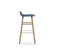 Bild von Normann Copenhagen Form Barhocker SH: 75cm - Blau/Eiche