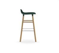 Bild von Normann Copenhagen Form Barhocker SH: 75cm - Grün/Eiche