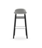 Bild von Normann Copenhagen Form Barhocker SH: 75 cm – Grau/Schwarze Eiche