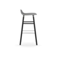 Bild von Normann Copenhagen Form Barhocker SH: 75 cm – Grau/Schwarze Eiche