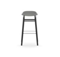 Bild von Normann Copenhagen Form Barhocker SH: 75 cm – Grau/Schwarze Eiche