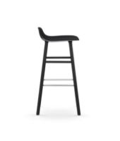 Bild von Normann Copenhagen Form Barhocker SH: 75 cm – Schwarz/Schwarze Eiche