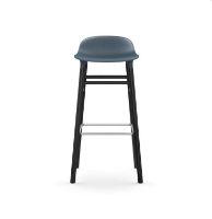 Bild von Normann Copenhagen Form Barhocker SH: 75 cm – Blau/Schwarze Eiche