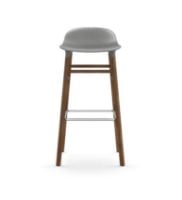 Bild von Normann Copenhagen Form Barhocker SH: 75 cm – Grau/Walnuss