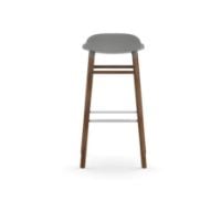 Bild von Normann Copenhagen Form Barhocker SH: 75 cm – Grau/Walnuss