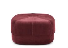 Bild von Normann Copenhagen Circus Pouf Large – Dunkelroter Velours