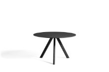 Bild von HAY CPH 20 Runder Tisch Ø: 120 cm – Schwarz lackierte massive Eiche/Schwarzes Linoleum
