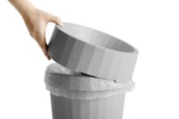 Bild von HAY Shade Bin Papierkorb 14L 30x36,5 cm - Grau