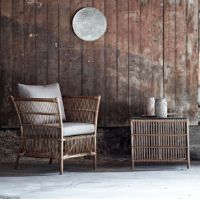 Bild von Sika-Design Donatello Lounge Sessel inkl. Kissen SH: 47 cm - Antikbraun/B582 Yeti Beige