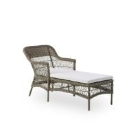 Bild von Sika-Design Olivia Exterior Loungesessel inkl. Kissen L: 150 cm - Antik/B450 Tempotest Weiß